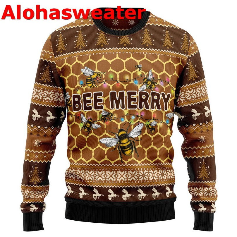 Bee merry Christmas Sweater - Holiday Gift product image