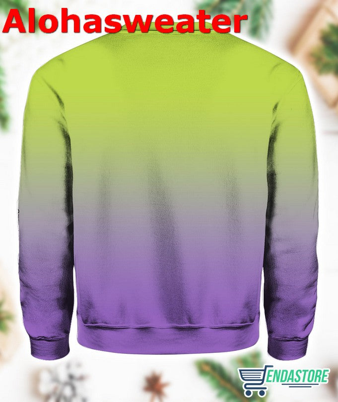 Beetlejuice Never Trust The Living Halloween Horror Ugly Christmas Sweater - Gift Idea product image 2