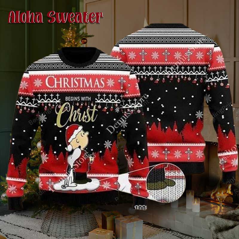 Halloween Charlie Brown And Snoopy Ugly Christmas Sweater - Holiday Gift product image 3