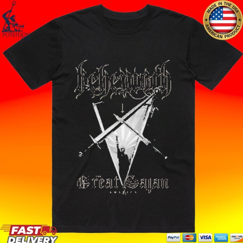 Behemoth The Great Satan - Adult & Kids T-Shirts, Sweatshirts & Hoodies apparel design preview 1