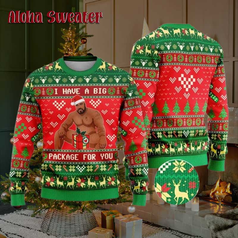 Big Package Barry Wood Meme Ugly Christmas Sweater - Holiday Gift product image 3
