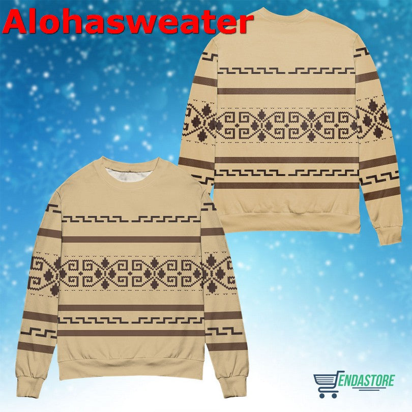 Believe in bigfoot squatching through the snow Christmas Sweater - Holiday Gift product image 4