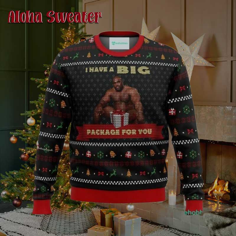 Big Package Barry Wood Meme Ugly Christmas Sweater - Holiday Gift product image