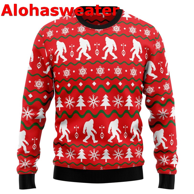 Bigfoot Trending Design Ugly Christmas Sweater - Holiday Gift product image 3
