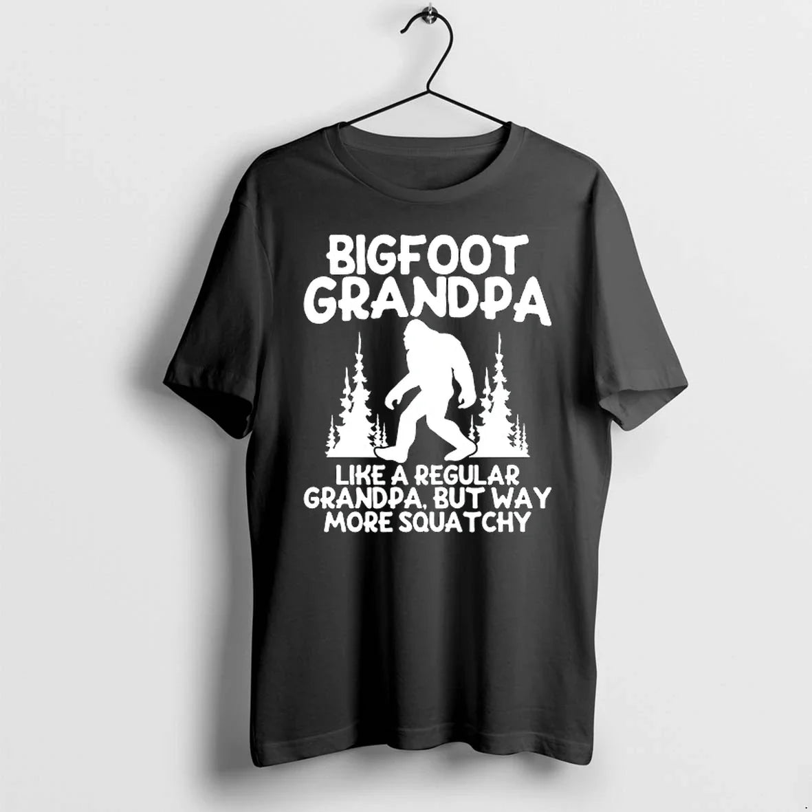 Bigfoot Grandpa Like A Regular But Way More Squatchy - Adult & Kids T-Shirts, Sweatshirts & Hoodies apparel design preview 1