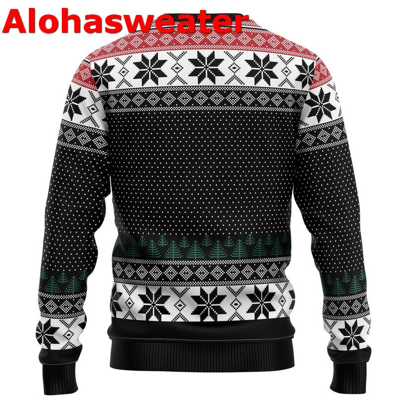 Bigfoot squatchmas Pinetree Christmas Sweater - Holiday Gift product image 2