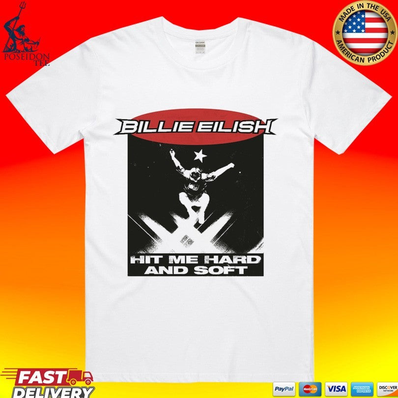 Billie Eilish Hit Me Hard And Soft Live In 3d Jump - Adult & Kids T-Shirts, Sweatshirts & Hoodies apparel design preview 1