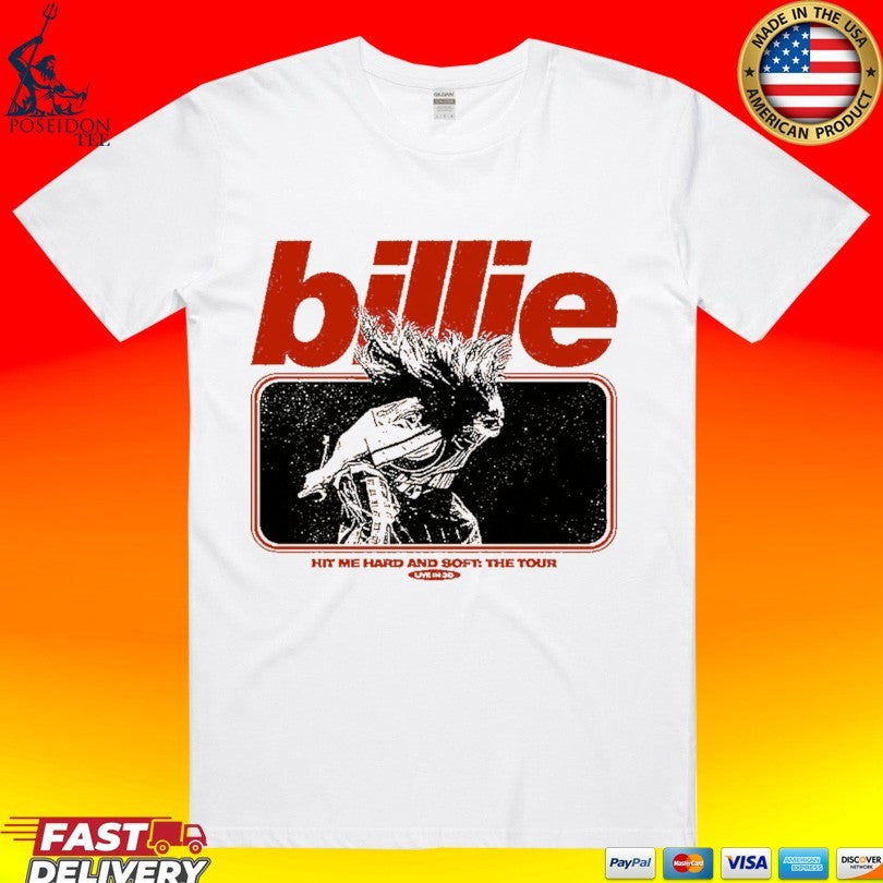 Billie Eilish Live In 3d Hair Whip Mustard - Adult & Kids T-Shirts, Sweatshirts & Hoodies apparel design preview 1