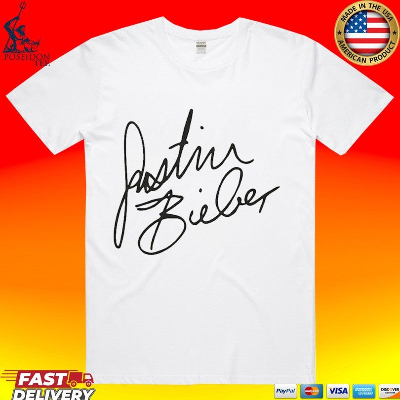 Billie Eilish Wearing Justin Bieber - Adult & Kids T-Shirts, Sweatshirts & Hoodies apparel design preview 1