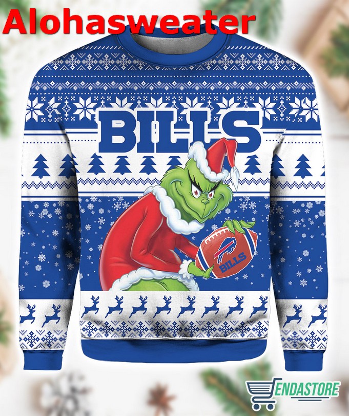Bills Grnch Christmas Ugly Christmas Sweater - Holiday Gift product image