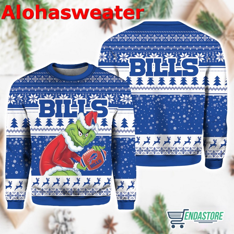 Bills Grnch Christmas Ugly Christmas Sweater - Holiday Gift product image 3