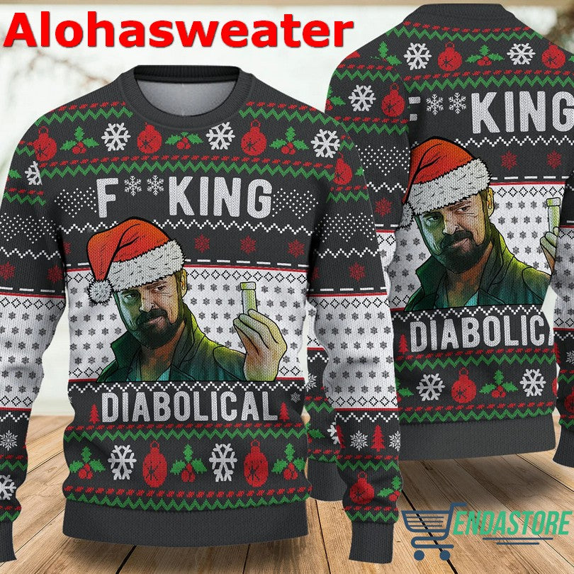 Bigfoot White Walking Ugly Christmas Sweater - Holiday Gift product image 3