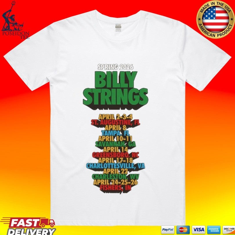 Billy Strings Spring 2026 Funky Text - Adult & Kids T-Shirts, Sweatshirts & Hoodies apparel design preview 1
