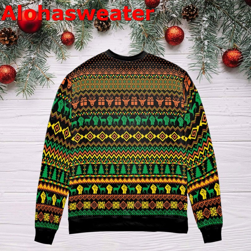 Black Santa matters Christmas Sweater - Holiday Gift product image 3