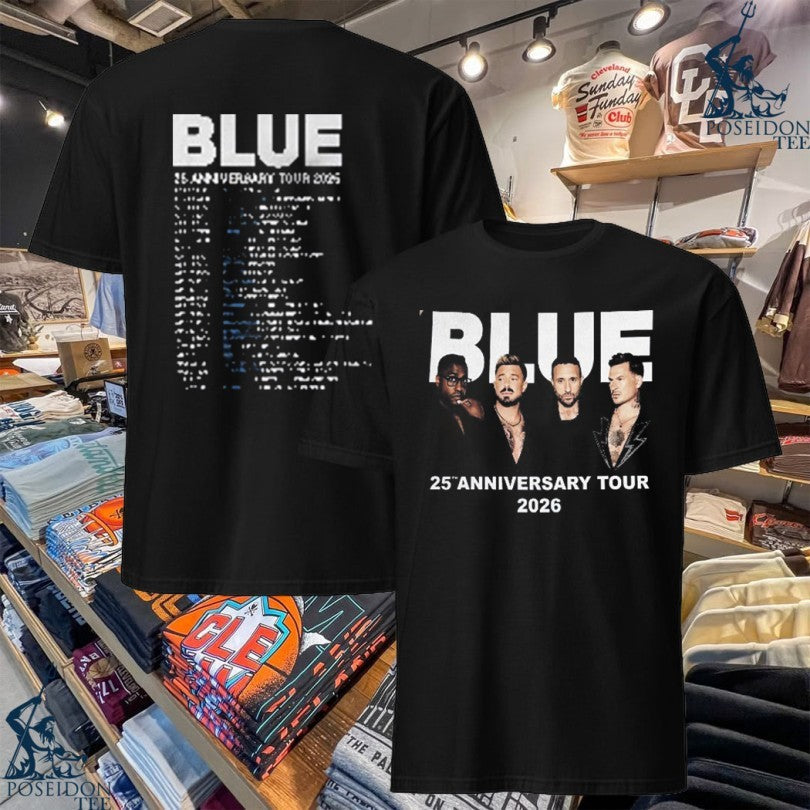 Blue Concert 25th Anniversary Tour 2026 - Adult & Kids T-Shirts, Sweatshirts & Hoodies apparel design preview 1