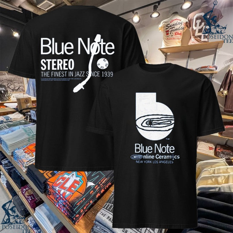 Blue Note Stereo The Finest In Jazz Since 1939 Now - Adult & Kids T-Shirts, Sweatshirts & Hoodies apparel design preview 1