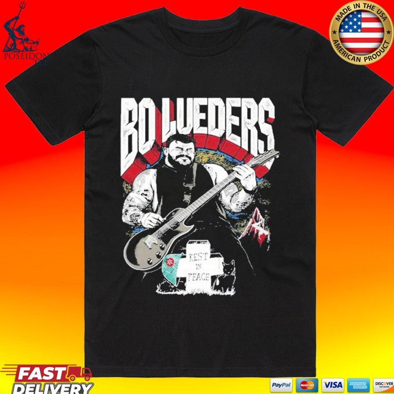 Bo Lueders Rest In Peace - Adult & Kids T-Shirts, Sweatshirts & Hoodies apparel design preview 1
