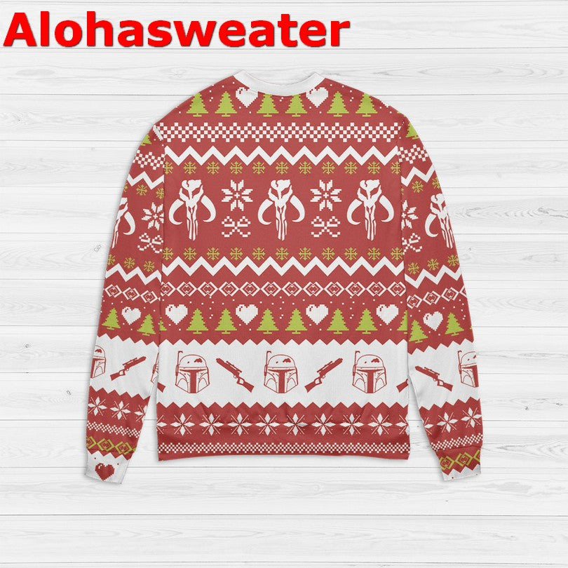 Boba Fett Christmas Sweater - Holiday Gift product image 2