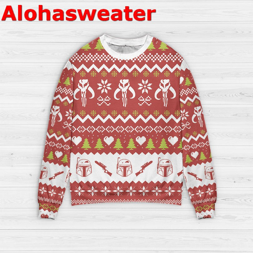 Boba Fett Christmas Sweater - Holiday Gift product image 3
