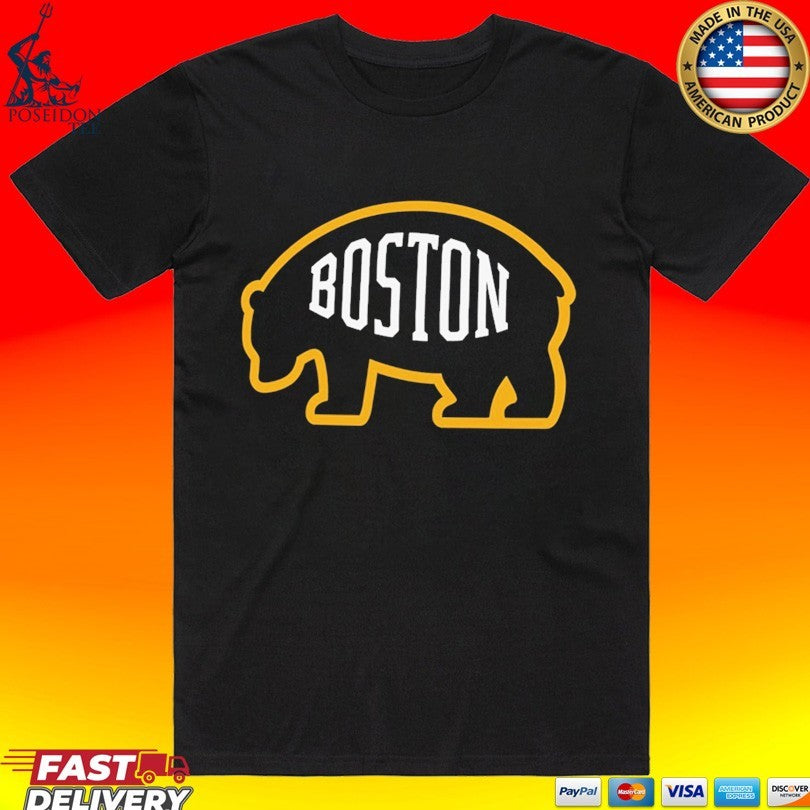 Boston Pros Bruins '47 Core Standing Bear - Adult & Kids T-Shirts, Sweatshirts & Hoodies apparel design preview 1