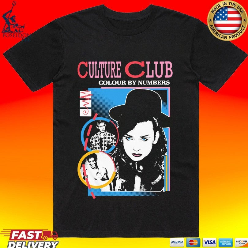 Boy George And Culture Club Colour By Numbers - Adult & Kids T-Shirts, Sweatshirts & Hoodies apparel design preview 1