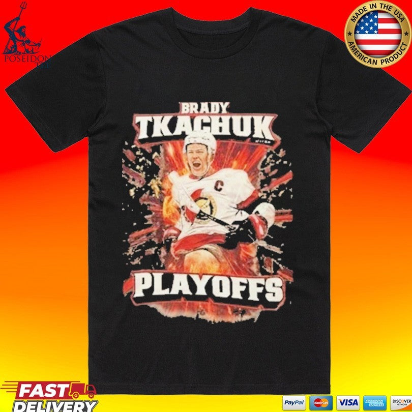 Brady Tkachuk Playoffs - Adult & Kids T-Shirts, Sweatshirts & Hoodies apparel design preview 1