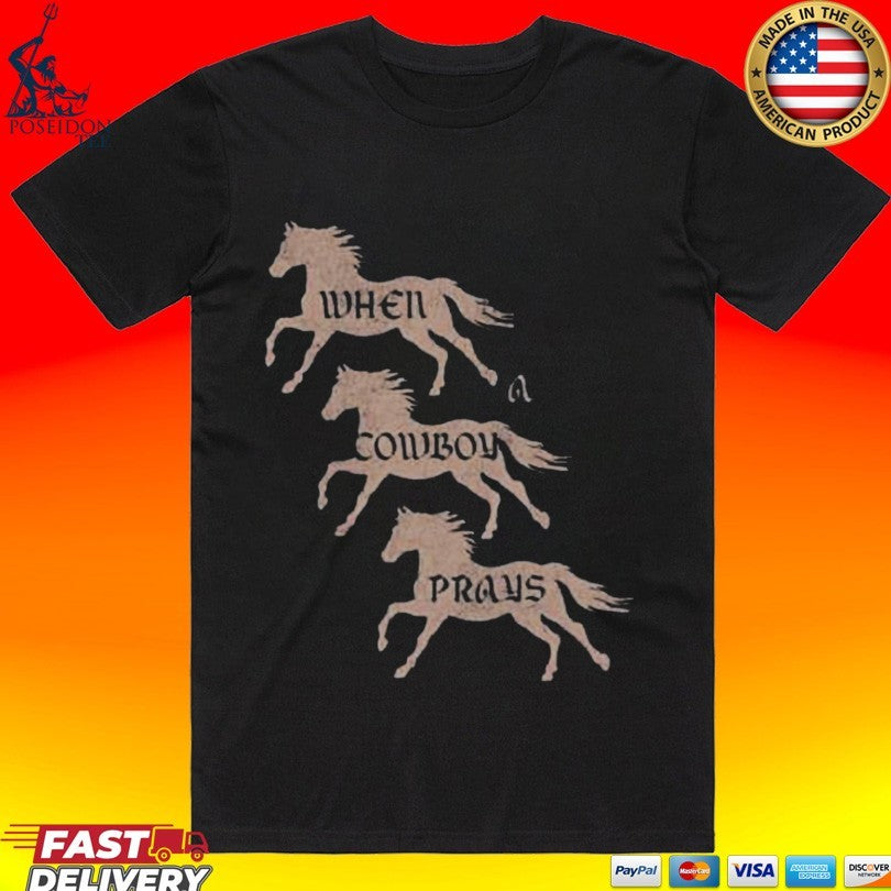 Brandon Lake When Cowboy Prays Maverick - Adult & Kids T-Shirts, Sweatshirts & Hoodies apparel design preview 1