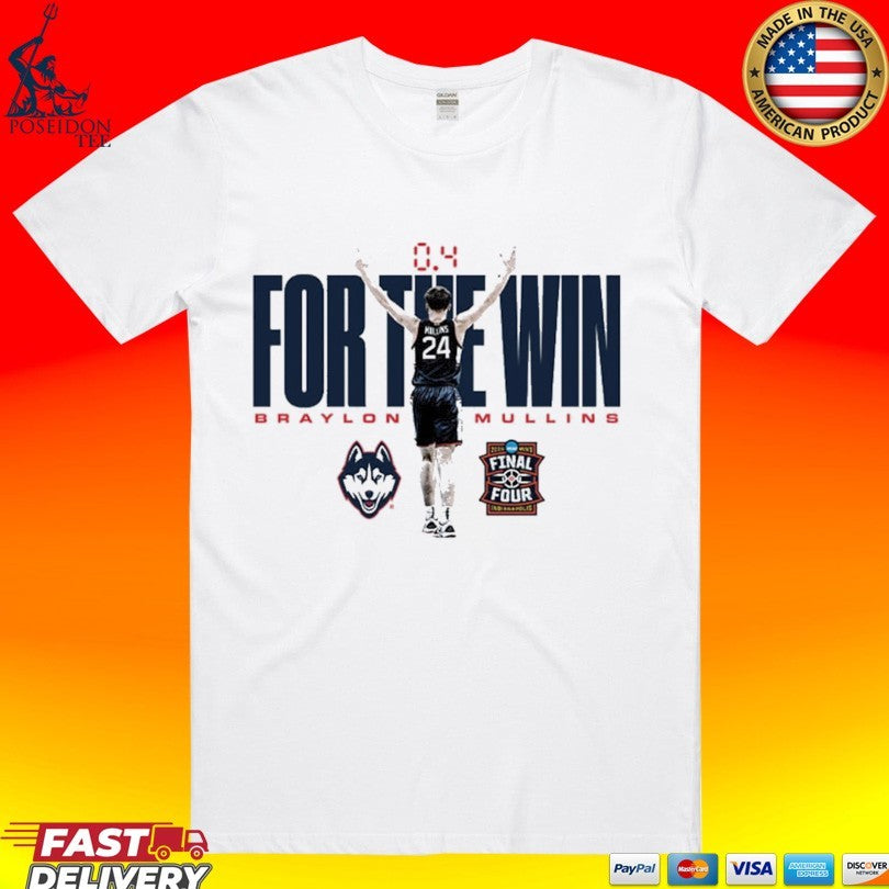 Braylon Mullins UConn Huskies 2026 NCAA MBB March - Adult & Kids T-Shirts, Sweatshirts & Hoodies apparel design preview 1