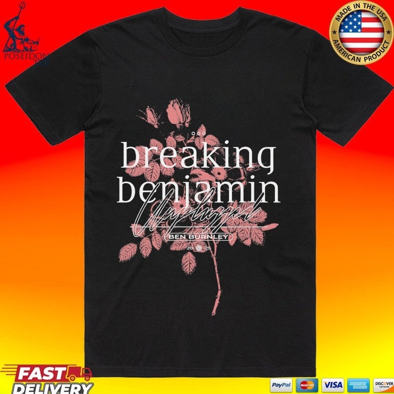 Breaking Benjamin Unplugged Flower - Adult & Kids T-Shirts, Sweatshirts & Hoodies apparel design preview 1