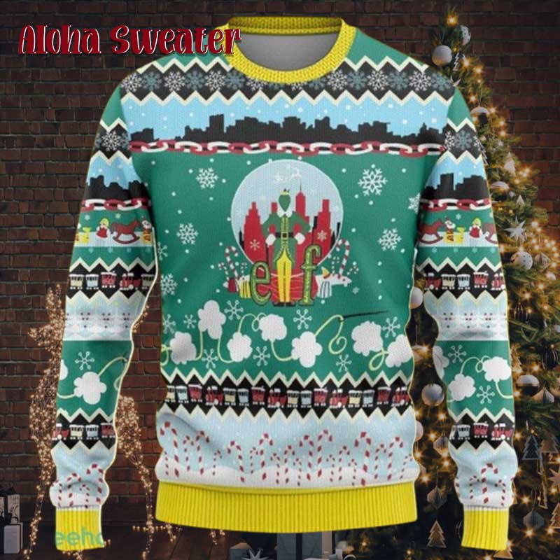 Always Remember Smiling Buddy The Elf Ugly Christmas Sweater - Holiday Gift product image 2