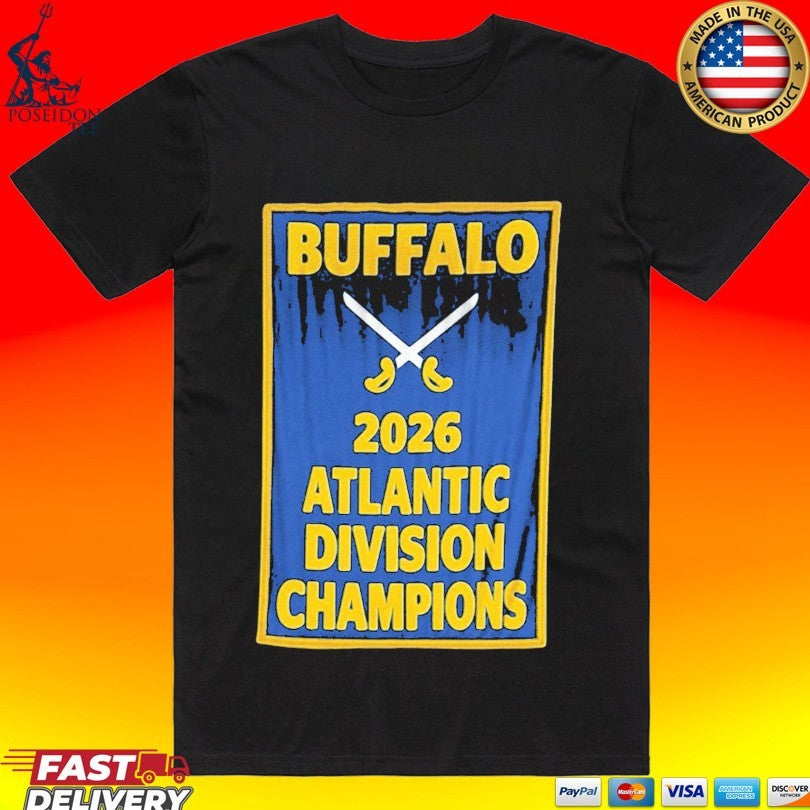 Buffalo 2026 Atlantic Division Champions - Adult & Kids T-Shirts, Sweatshirts & Hoodies apparel design preview 1