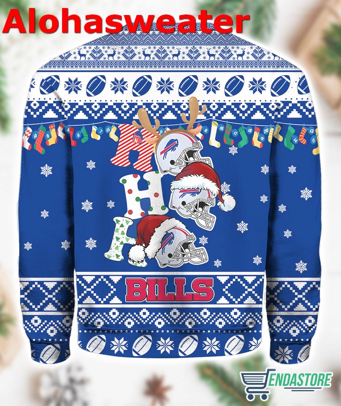 Buffalo Bills Ho Ho Ho Ugly Christmas Sweater - Holiday Gift product image 3
