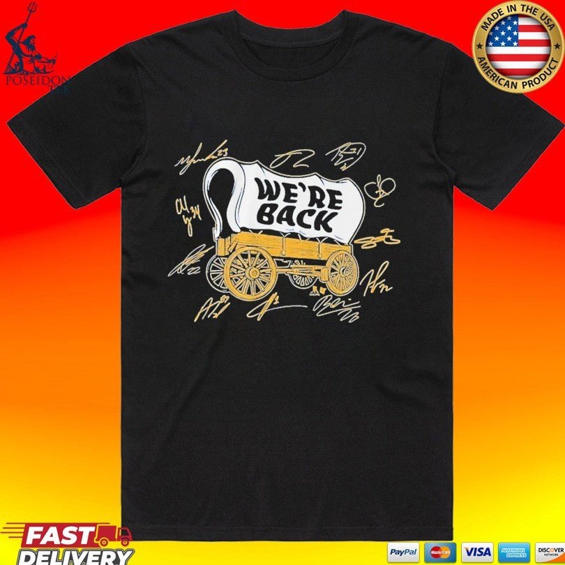 Buffalo Hockey Wagon We're Back - Adult & Kids T-Shirts, Sweatshirts & Hoodies apparel design preview 1