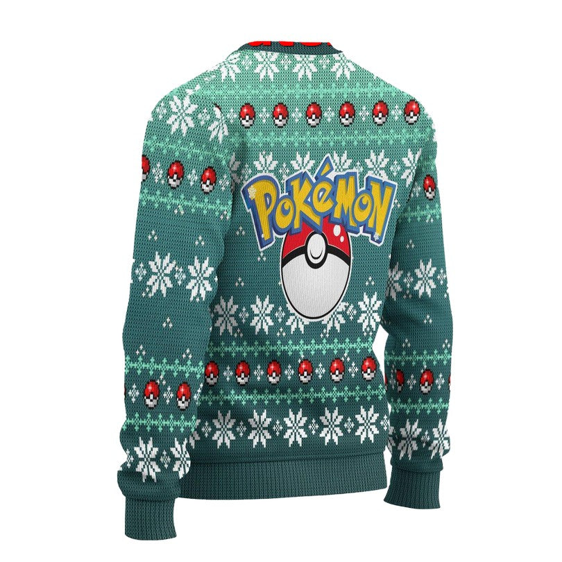 Bulbasaur Anime Ugly Christmas Sweater - Holiday Gift product image 2