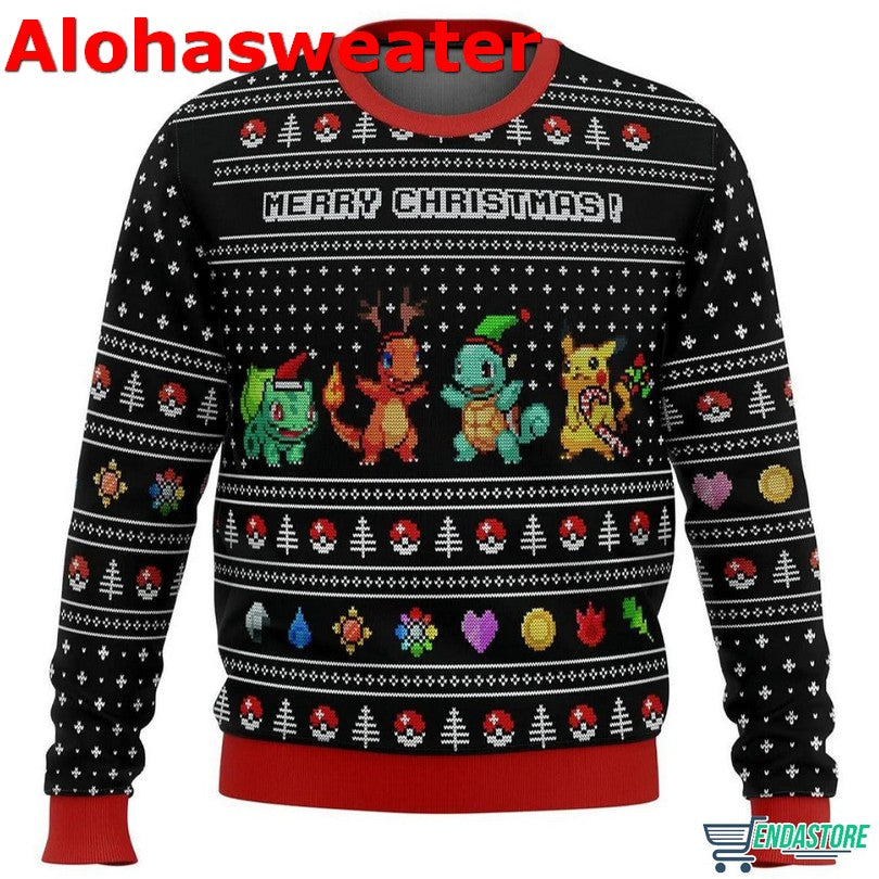 Bulbasaur Anime Ugly Christmas Sweater - Holiday Gift product image 5