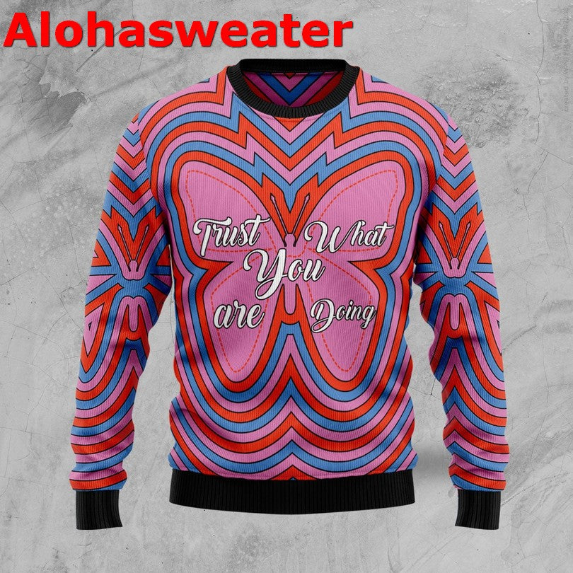 Butterfly vintage Christmas Sweater - Holiday Gift product image 3