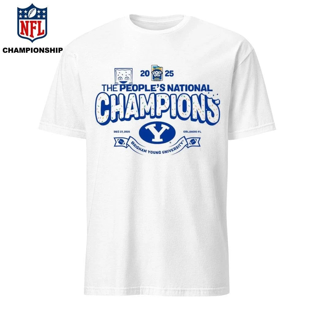 BYU Cougars 2025 Pop Tarts Bowl Champions - Adult & Kids T-Shirts, Sweatshirts & Hoodies apparel design preview 1