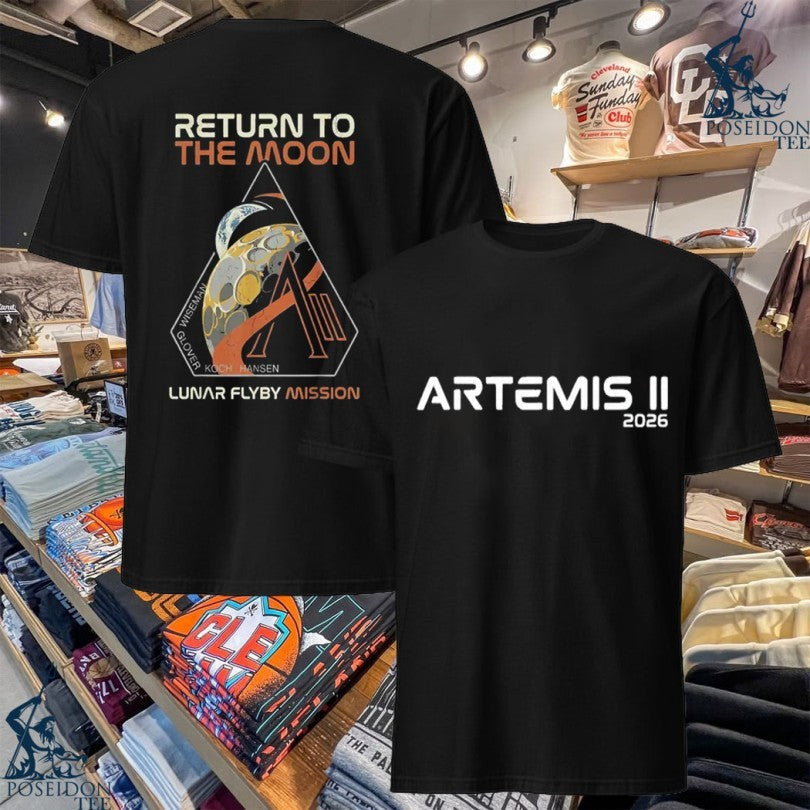Artemis 2 Orion Spacecraft 2026 Moon Mission - Adult & Kids T-Shirts, Sweatshirts & Hoodies apparel design preview 1