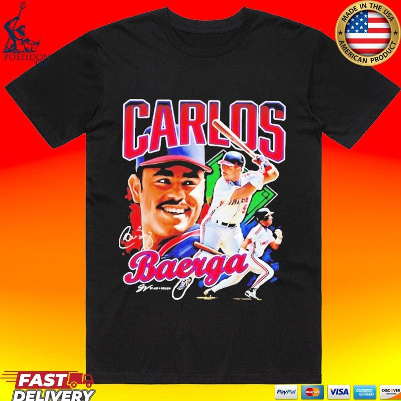 Carlos Baerga Cleveland Indians Baseball Player - Adult & Kids T-Shirts, Sweatshirts & Hoodies apparel design preview 1