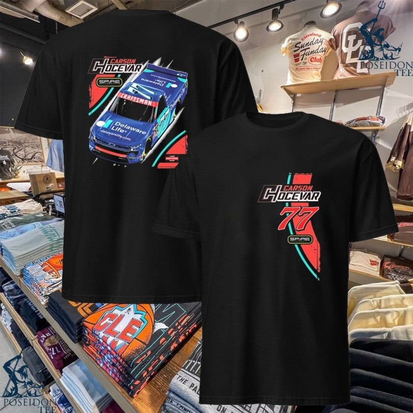 Carson Hocevar Delaware Life Truck - Adult & Kids T-Shirts, Sweatshirts & Hoodies apparel design preview 1