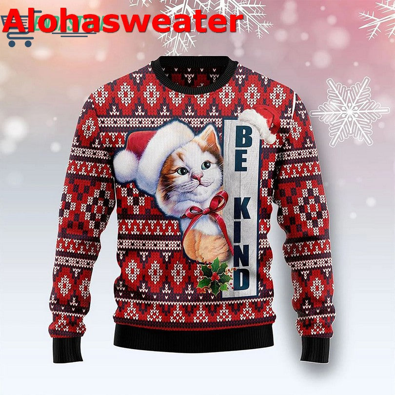 Cat Bookcase Ugly Christmas Sweater - Holiday Gift product image 3