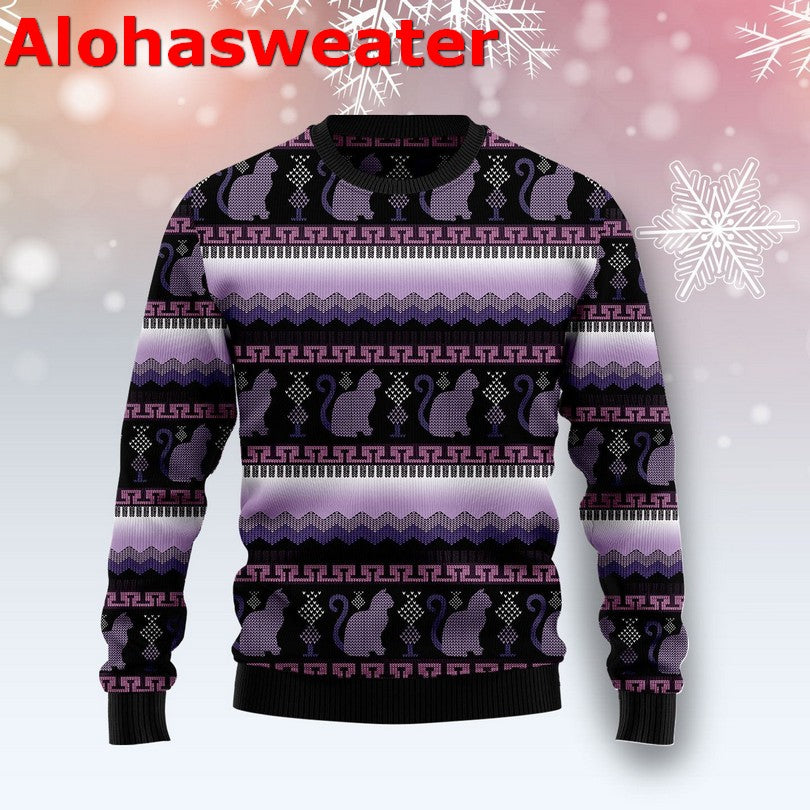 Cat play with Christmas tree Christmas Sweater - Holiday Gift product image 2
