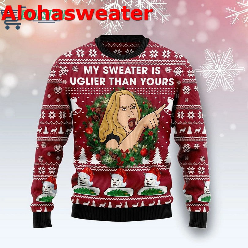 Cat you look so Ugly Christmas Sweater - Holiday Gift product image 3