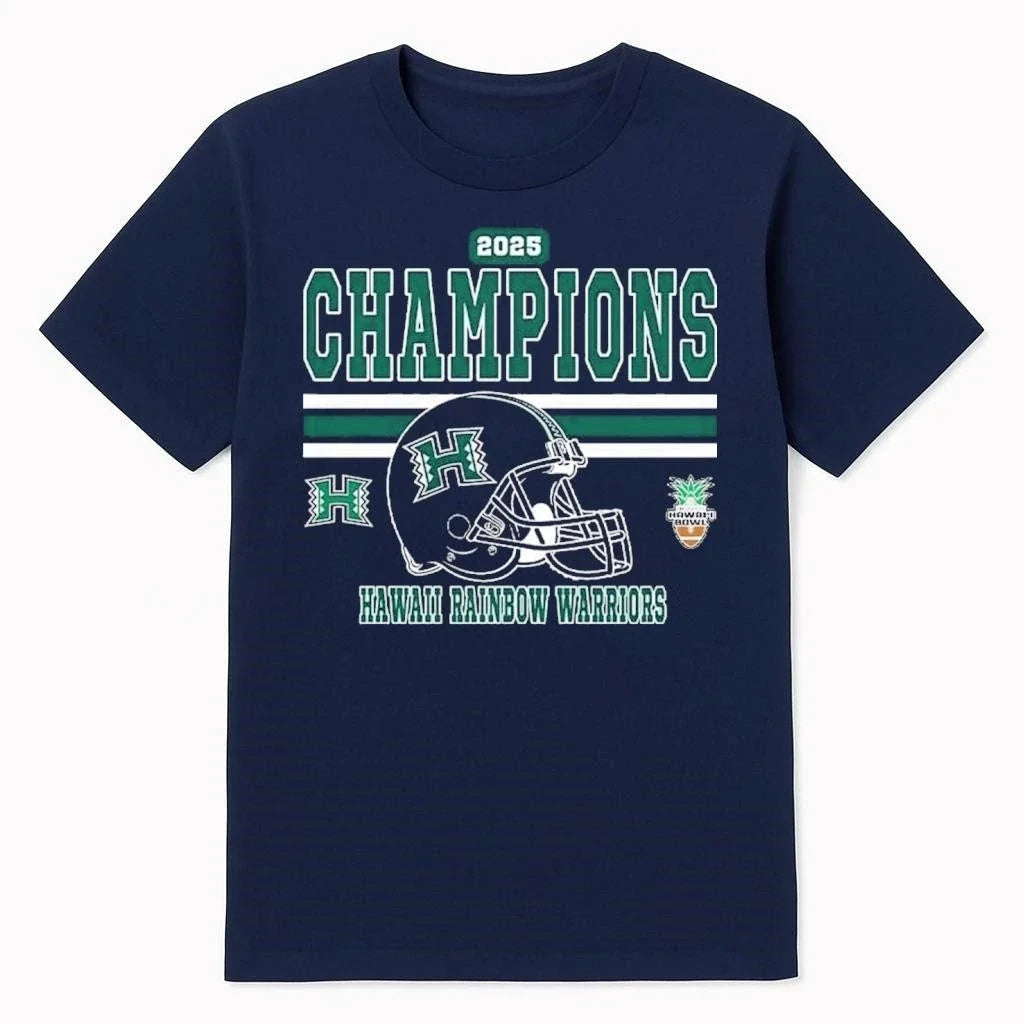 Celebrates 2025 Hawaii Bowl Champions Rainbow - Adult & Kids T-Shirts, Sweatshirts & Hoodies apparel design preview 1
