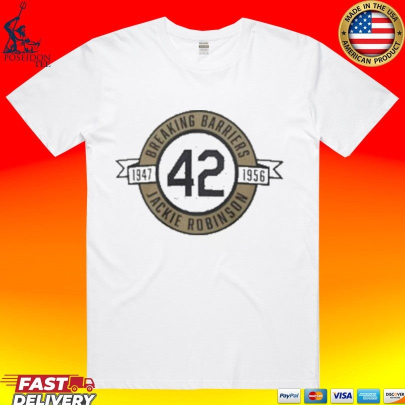 Celebrates Breaking Barriers No 42 Jackie Robinson - Adult & Kids T-Shirts, Sweatshirts & Hoodies apparel design preview 1