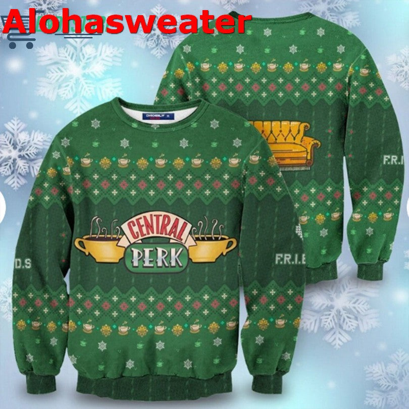 Central Perk Friends Ugly Christmas Sweater - Holiday Gift product image
