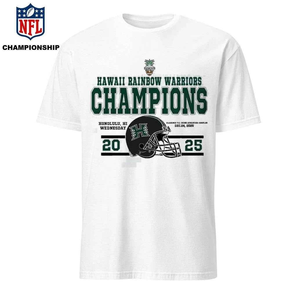 Champions Hawaii Rainbow Warriors Football Named To - Adult & Kids T-Shirts, Sweatshirts & Hoodies apparel design preview 1