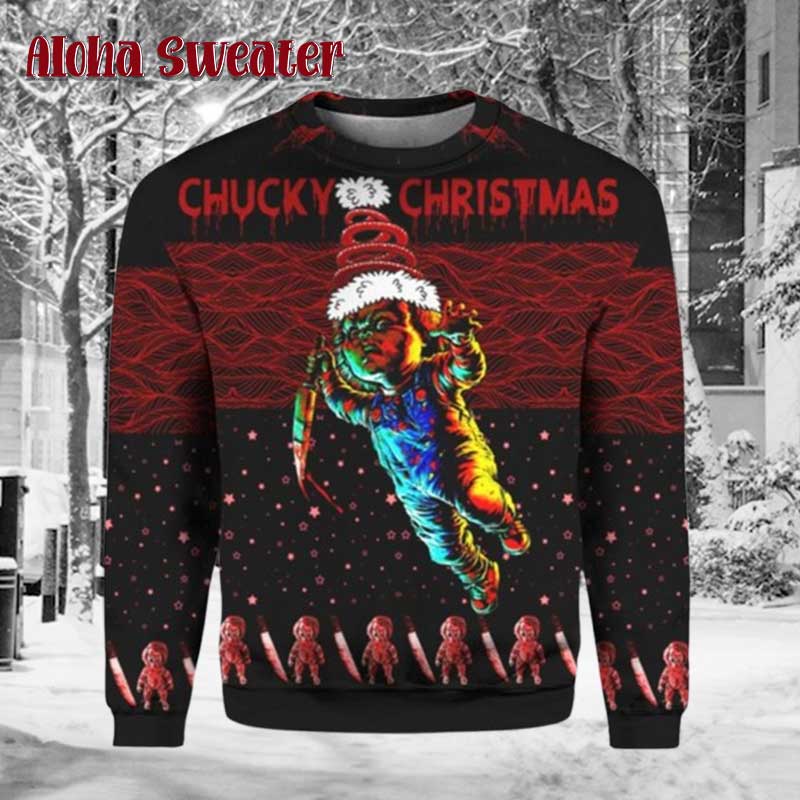 Child’s Play Chucky Ugly Christmas Sweater - Holiday Gift product image