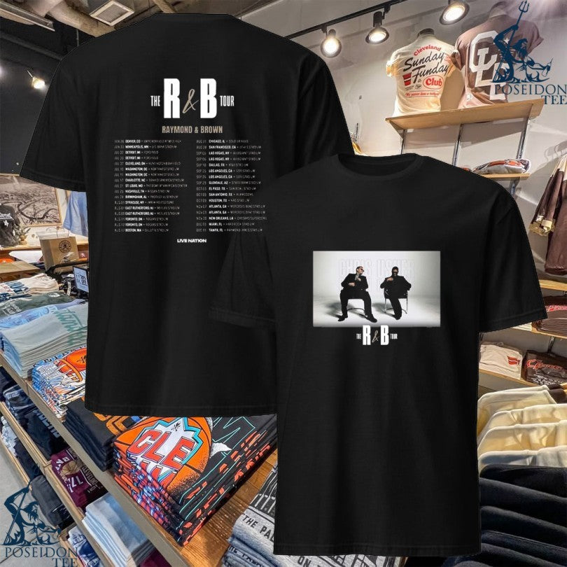 Chris Brown And Usher The R&b Tour Raymond 2026 North - Adult & Kids T-Shirts, Sweatshirts & Hoodies apparel design preview 1