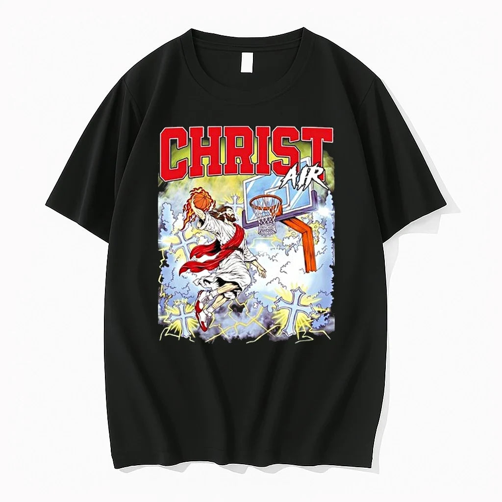 Christ Air Basketball Meme Graphic 0 Sweater - Adult & Kids T-Shirts, Sweatshirts & Hoodies apparel design preview 1